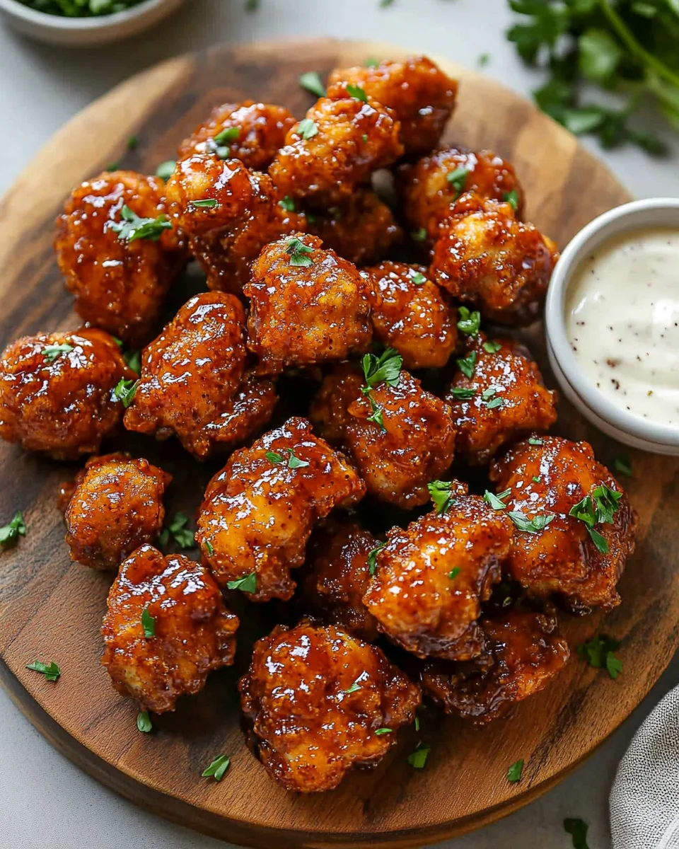 Baked Honey BBQ Chicken Bites