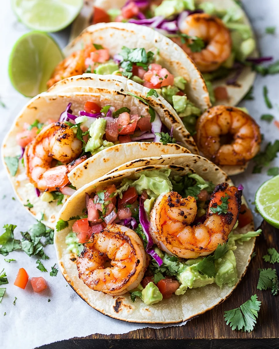 Best Spicy Shrimp Tacos with Cilantro Lime Slaw