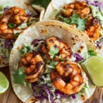 Blackened Shrimp Tacos with Slaw