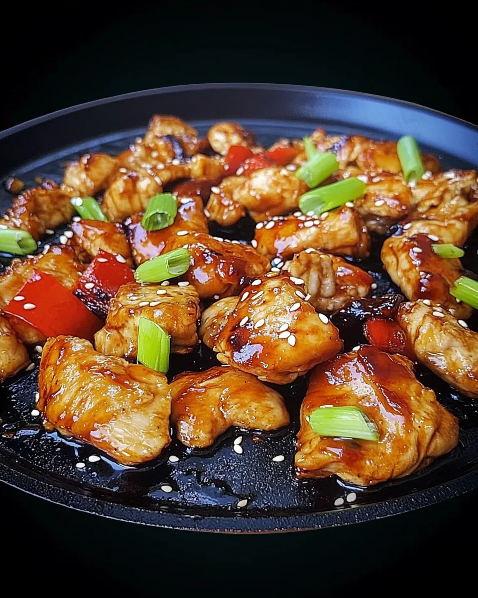 Blackstone Bourbon Chicken on the Griddle