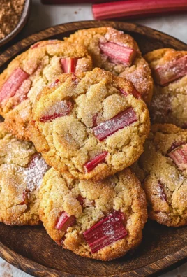Brown Sugar Rhubarb Cookies