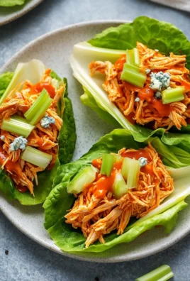 Buffalo Chicken Lettuce Wraps