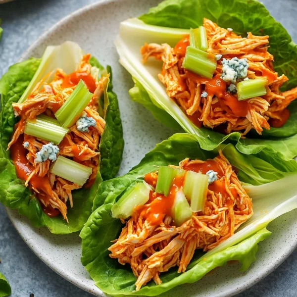 Buffalo Chicken Lettuce Wraps