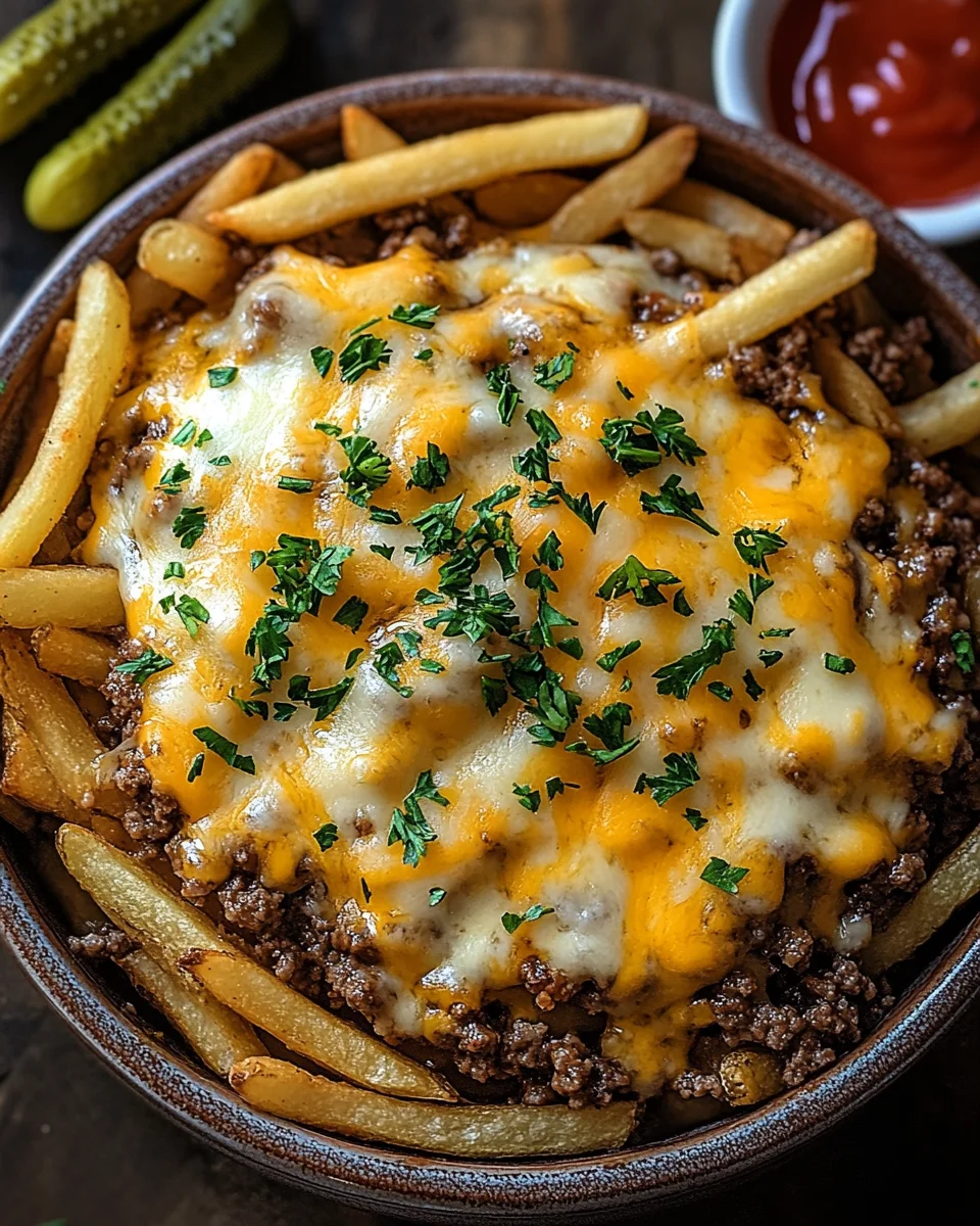 Cheeseburger French Fry Casserole