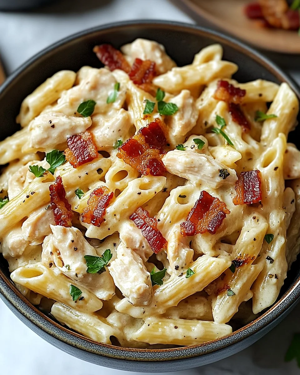Chicken Bacon Ranch Pasta