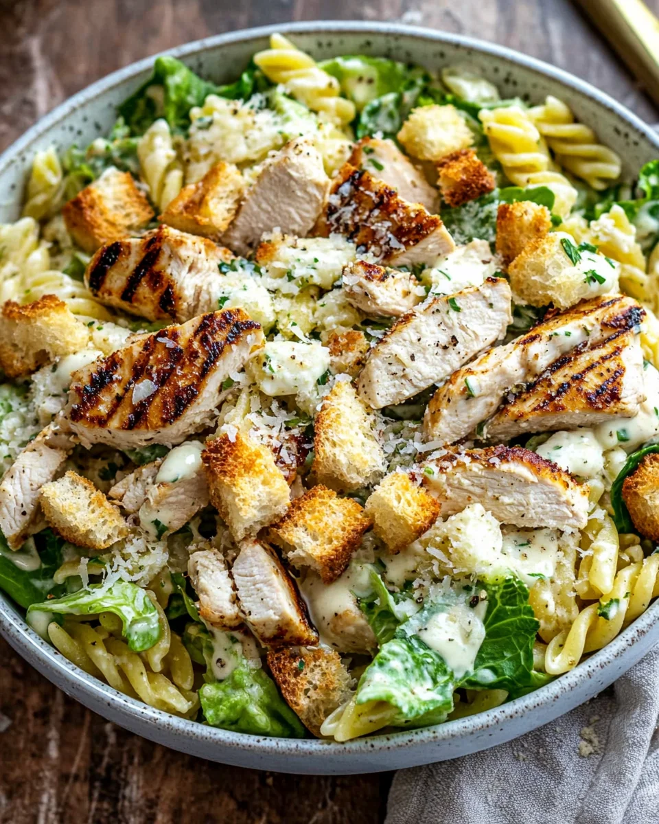 Chicken Caesar Pasta Salad