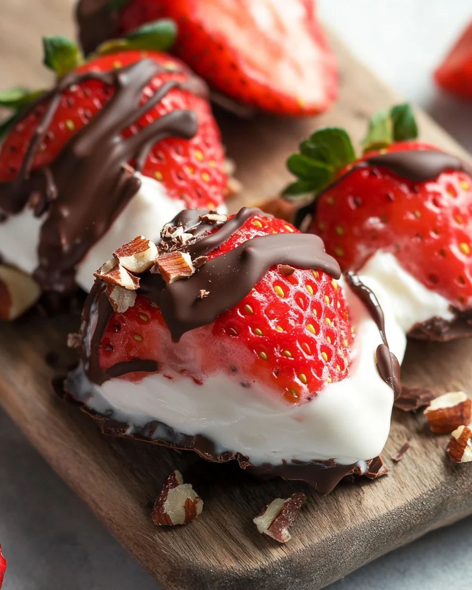 Chocolate Strawberry Yogurt Clusters (Viral Recipe!)