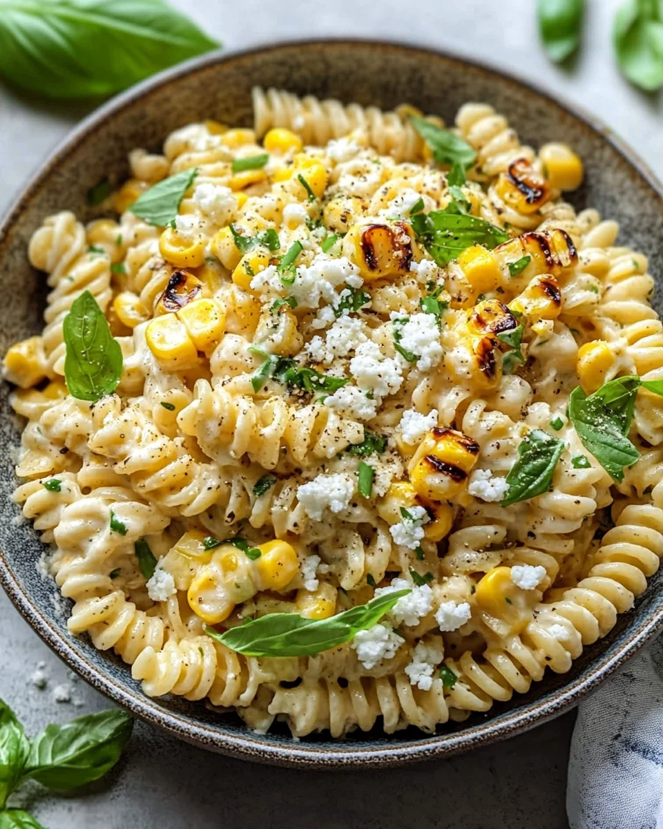Creamy Street Corn Pasta Salad