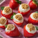 Deviled Strawberries (Made with a Cheesecake Filling)