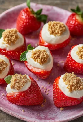 Deviled Strawberries (Made with a Cheesecake Filling)