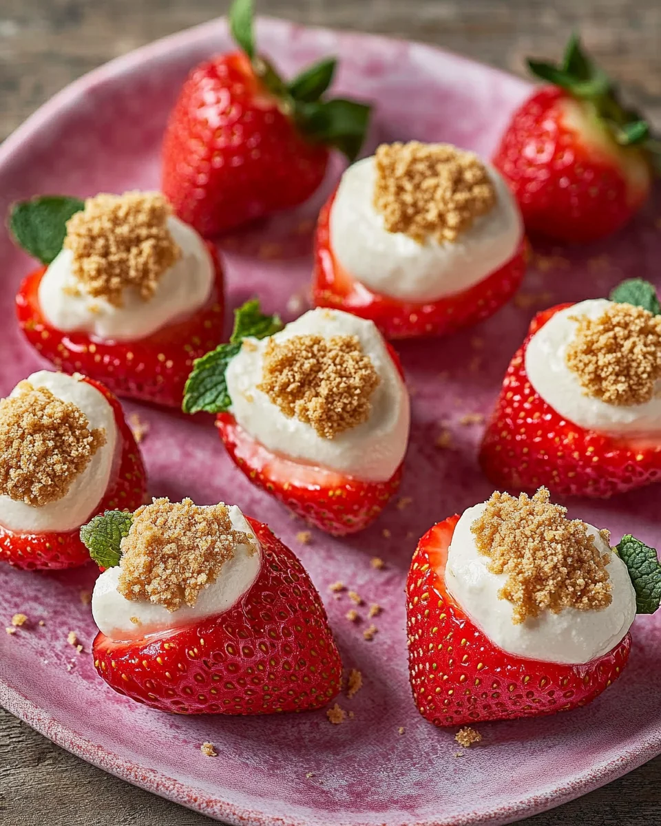 Deviled Strawberries (Made with a Cheesecake Filling)