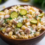 Dill Pickle Tuna Pasta Salad