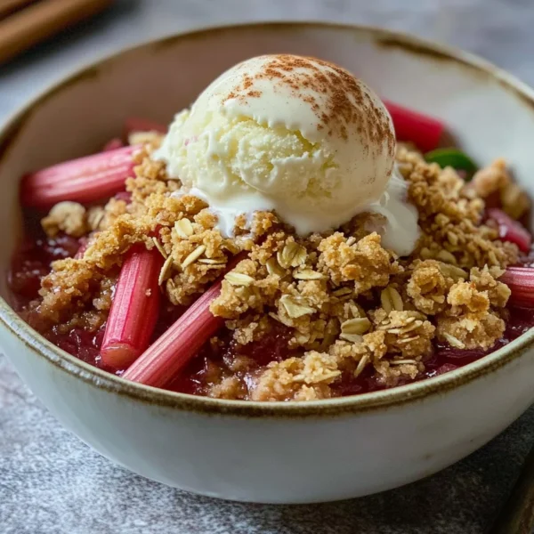 Easy Rhubarb Crisp