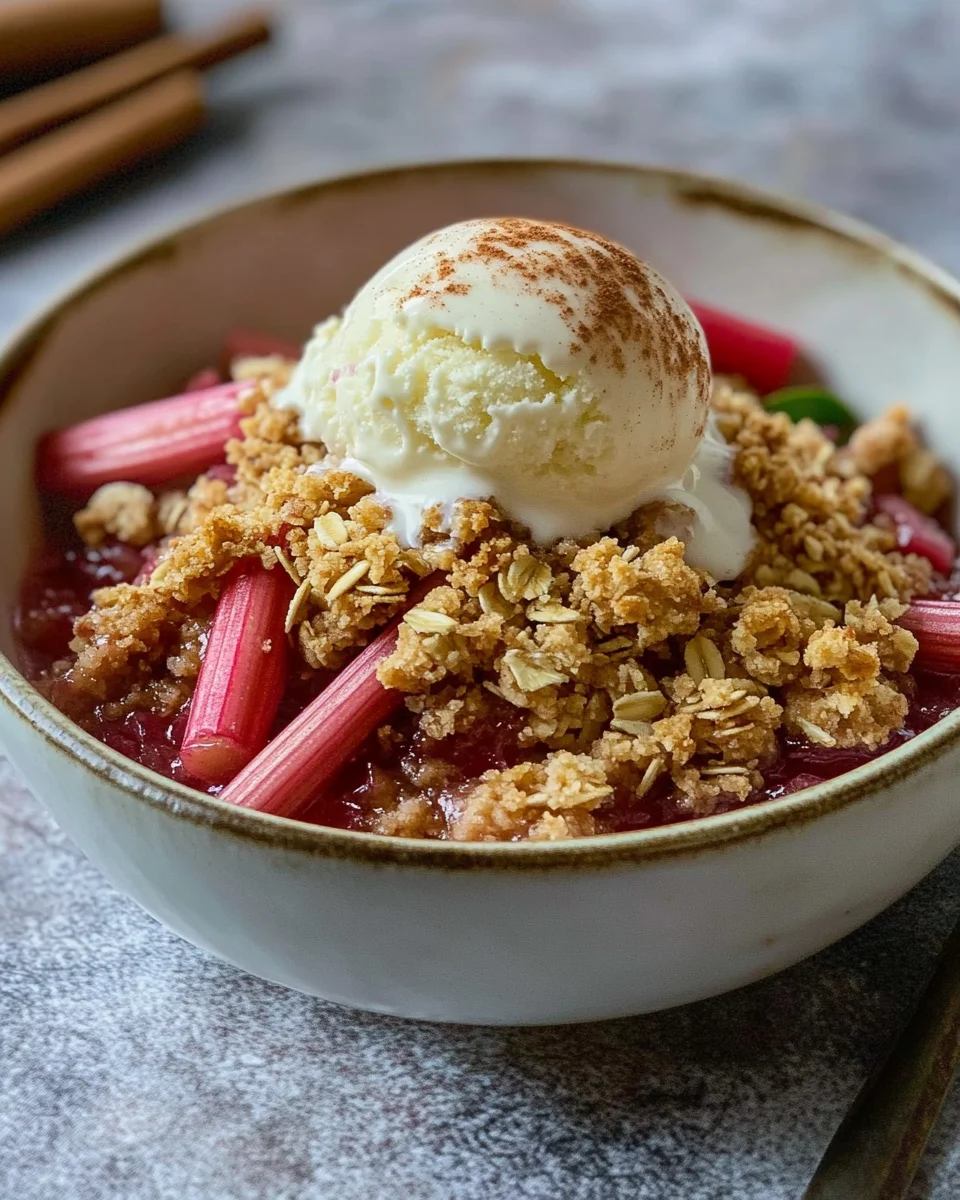 Easy Rhubarb Crisp