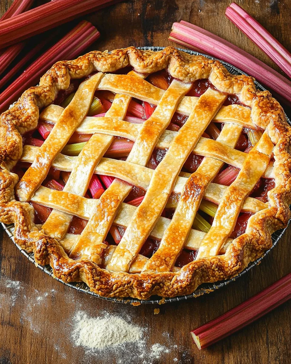 Fresh Rhubarb Pie