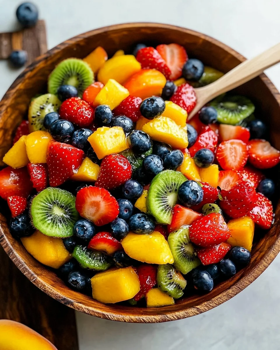 Fruit Salad with Honey Lime Dressing