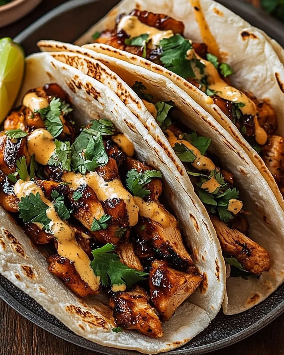 Garlic Butter Honey BBQ Chicken Tacos: Sweet, Savory & Irresistible! 17 Garlic