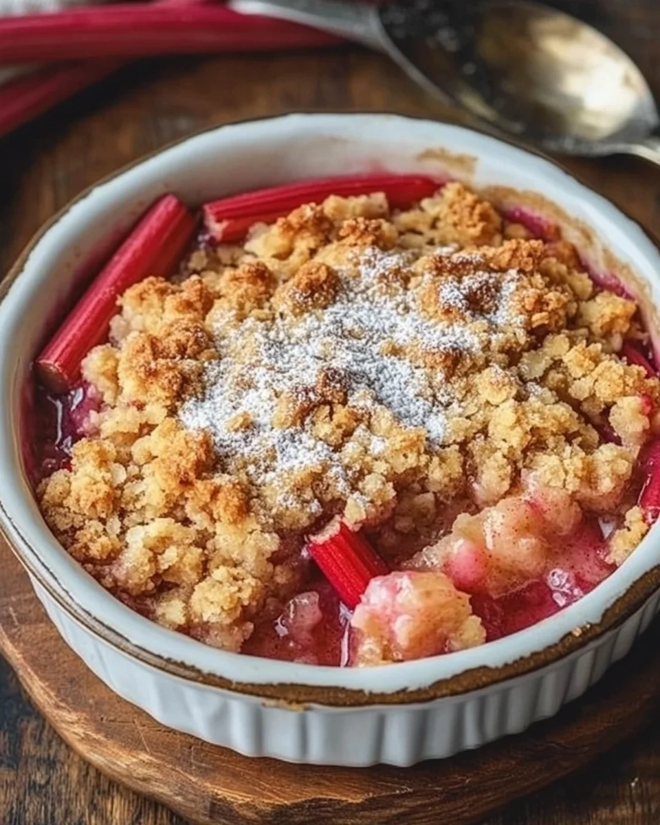 Grandma&rsquo;s Rhubarb Crisp Recipe