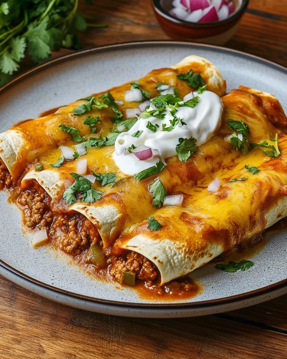 Ground Beef Enchiladas