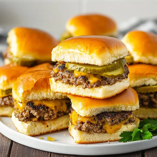Hawaiian Roll Cheeseburger Sliders