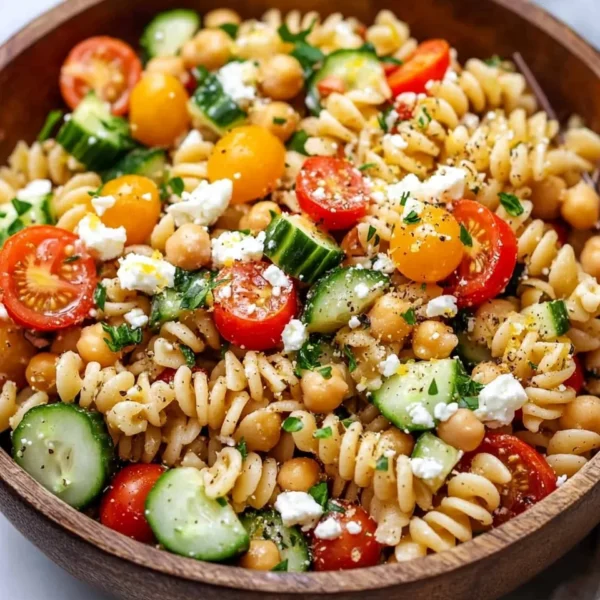 Healthy Greek Pasta Salad