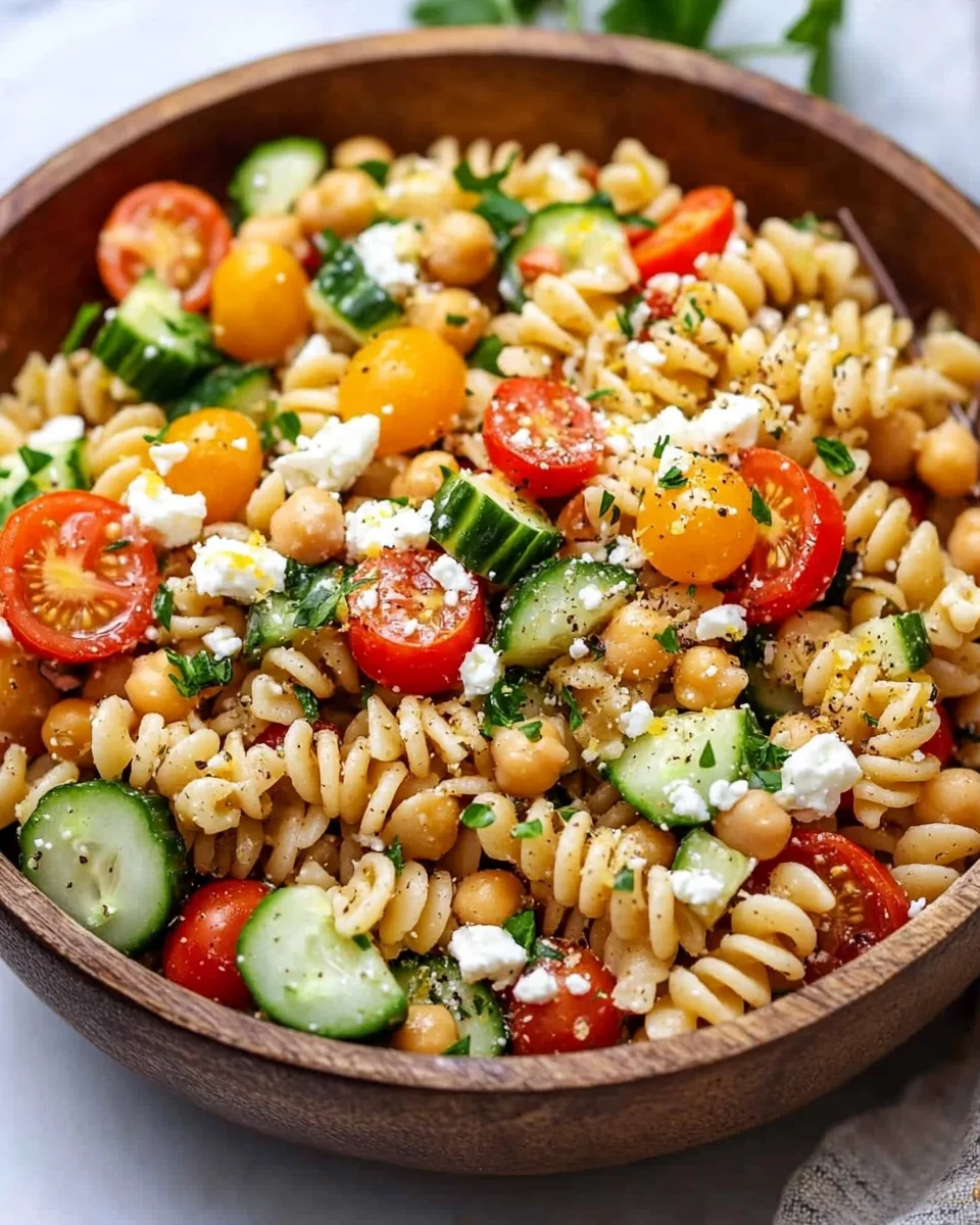 Healthy Greek Pasta Salad