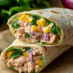 Healthy Tuna Melt Wrap Recipe, Easy 10 Minute Lunch