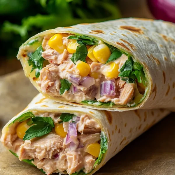 Healthy Tuna Melt Wrap Recipe, Easy 10 Minute Lunch