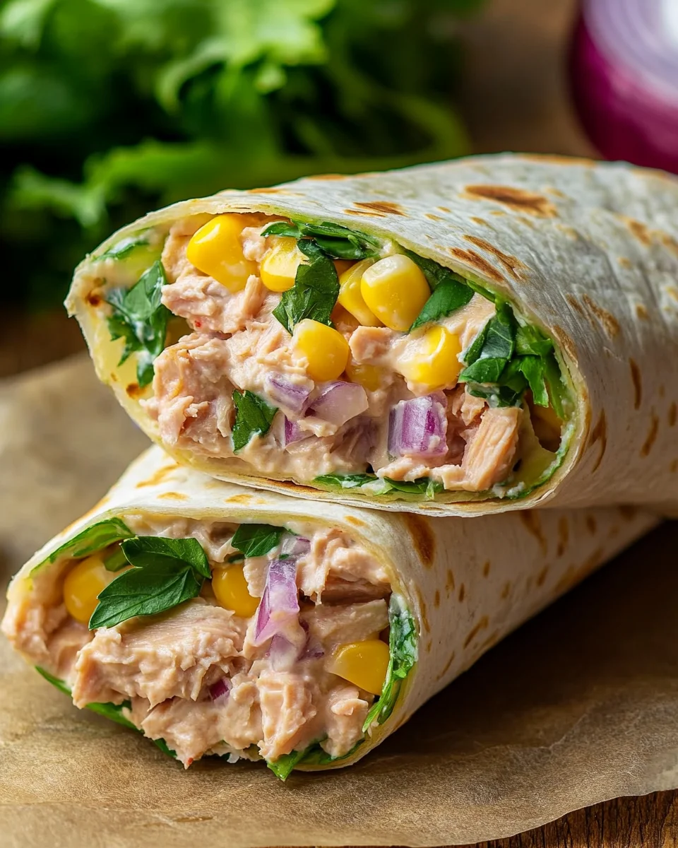 Healthy Tuna Melt Wrap Recipe, Easy 10 Minute Lunch