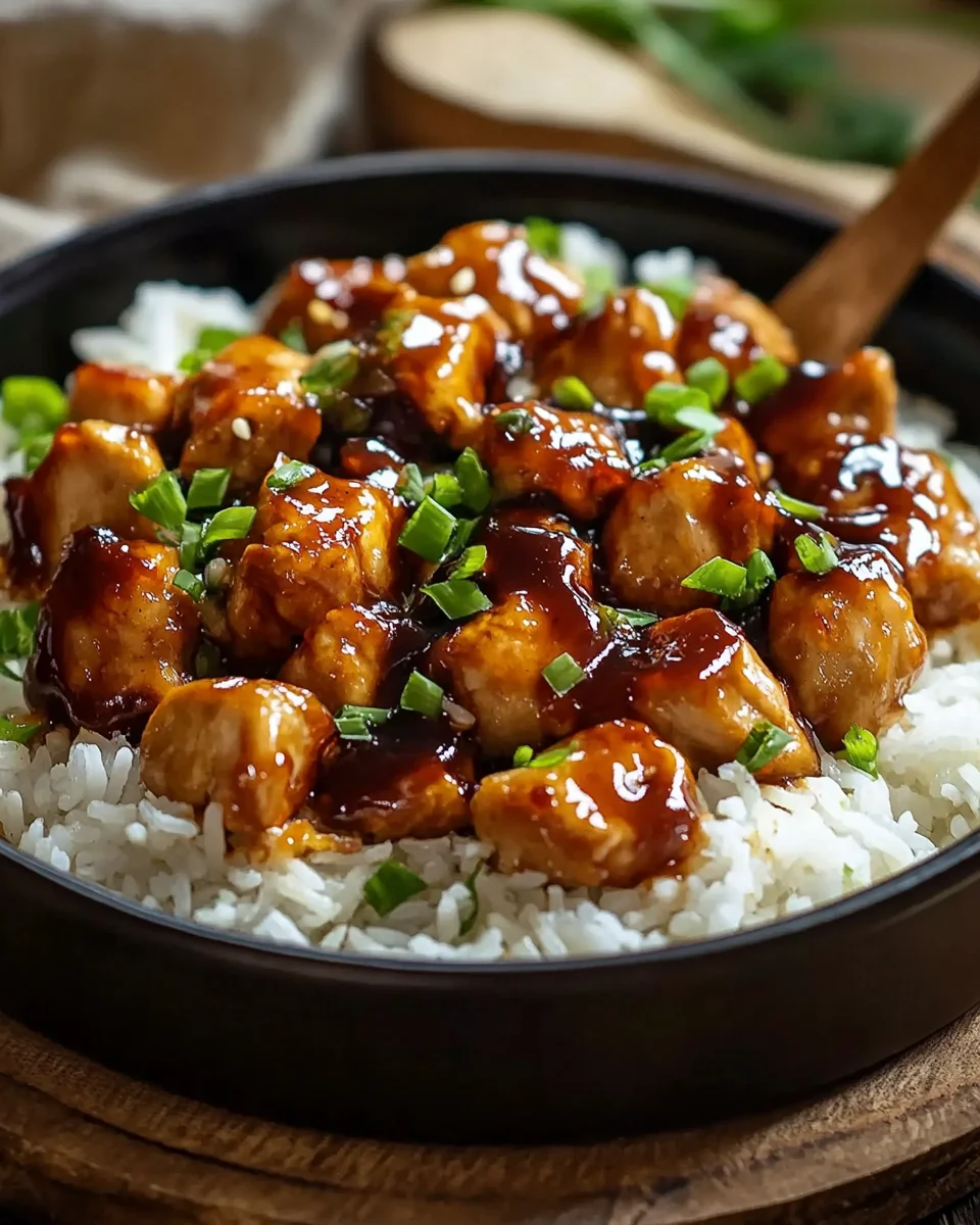 Honey BBQ Chicken Rice