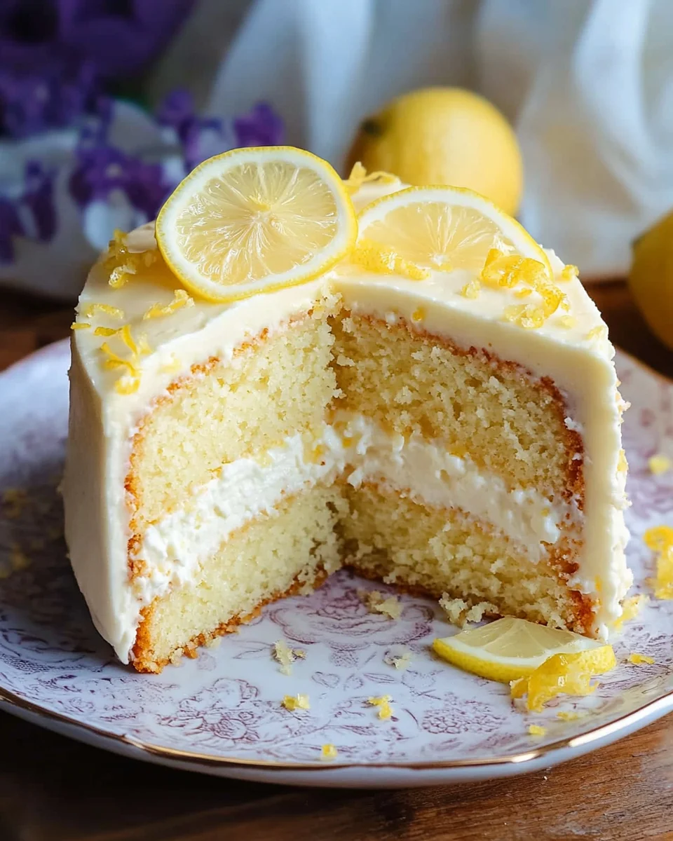 Lemon Cheesecake Cake