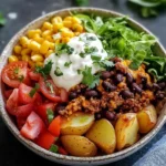 Loaded Potato Taco Bowl
