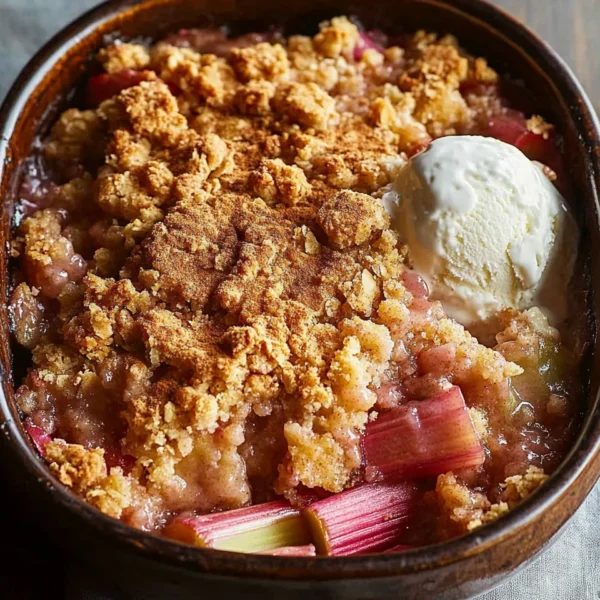 Old-Fashioned Rhubarb Crumble