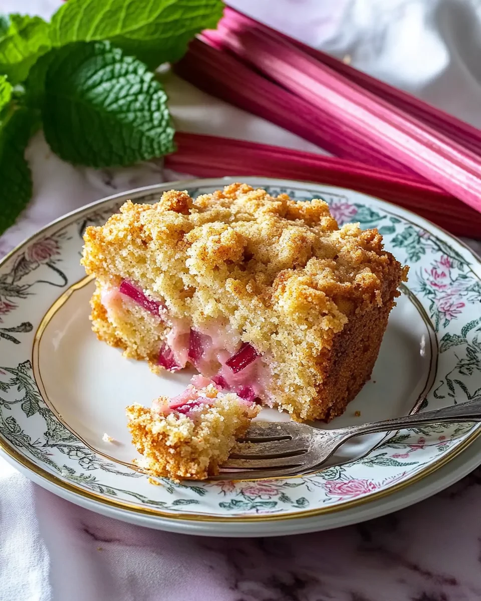 oma s rhubarb cake 1