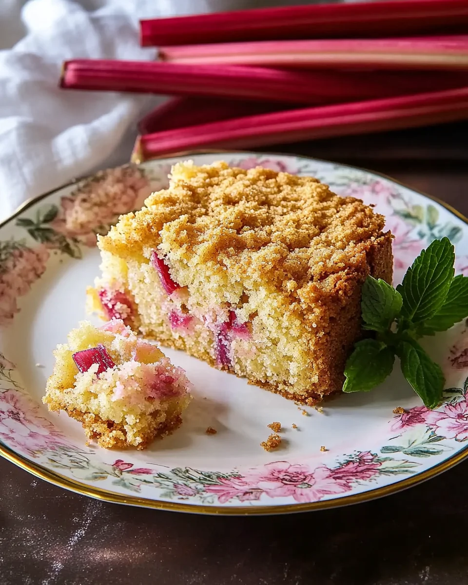 Oma's Rhubarb Cake