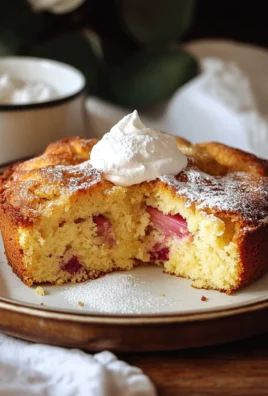 Rhubarb Cake with Cake Mix Made Easy