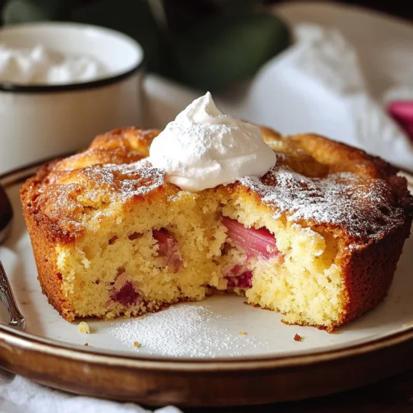 Rhubarb Cake with Cake Mix Made Easy