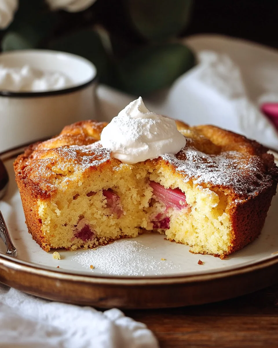 Rhubarb Cake with Cake Mix Made Easy