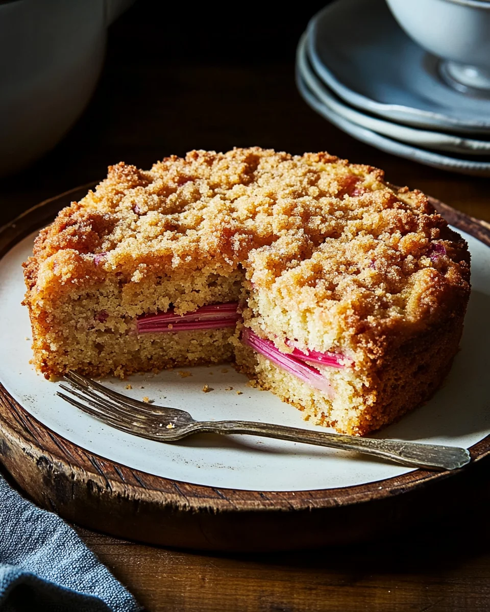 Rhubarb Coffee Cake Recipe