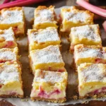 Rhubarb Custard Bars