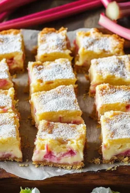 Rhubarb Custard Bars