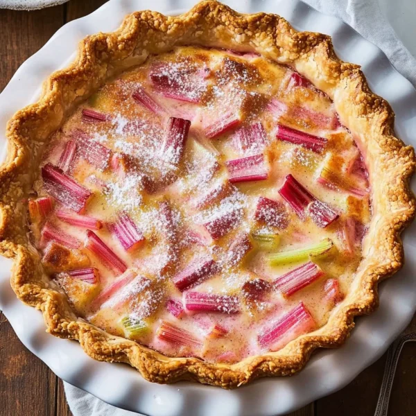 Rhubarb Custard Pie