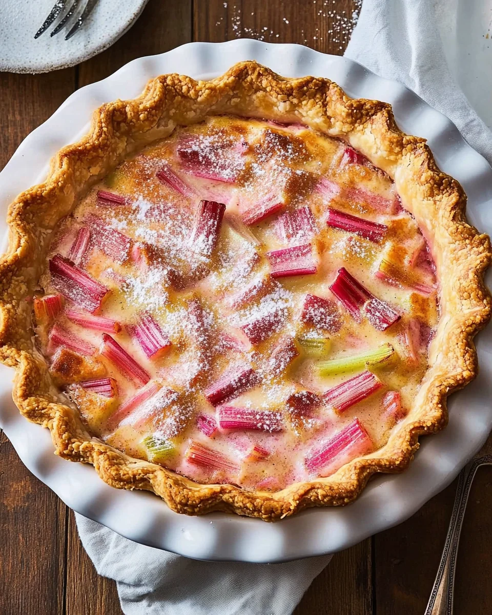 Rhubarb Custard Pie