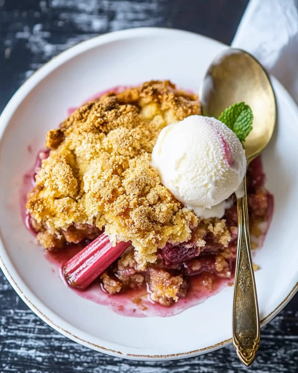 Rhubarb Dump Cake