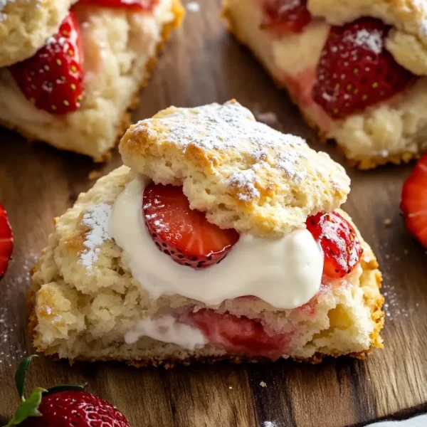 Strawberries and Cream Scones