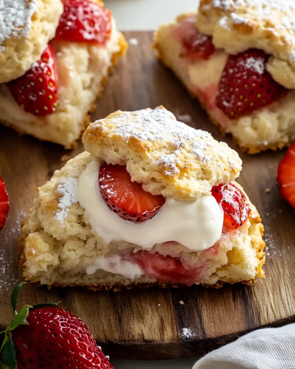 Strawberries and Cream Scones