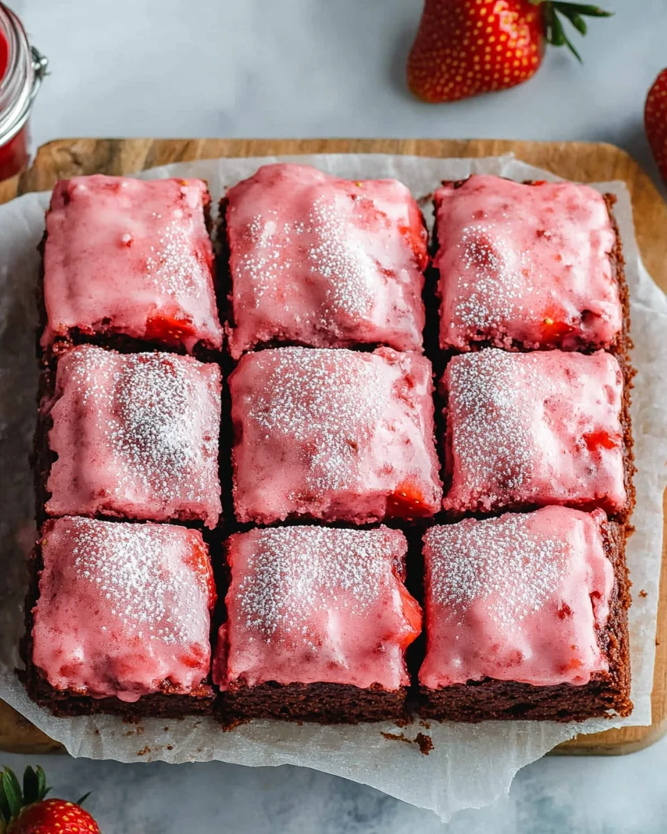 Strawberry Brownies