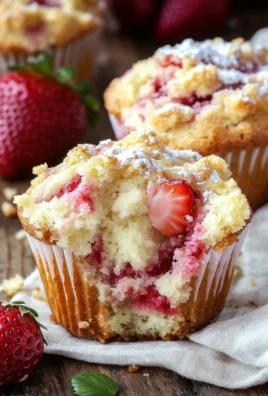 Strawberry Cream Cheese Muffins with Streusel Crumb Topping