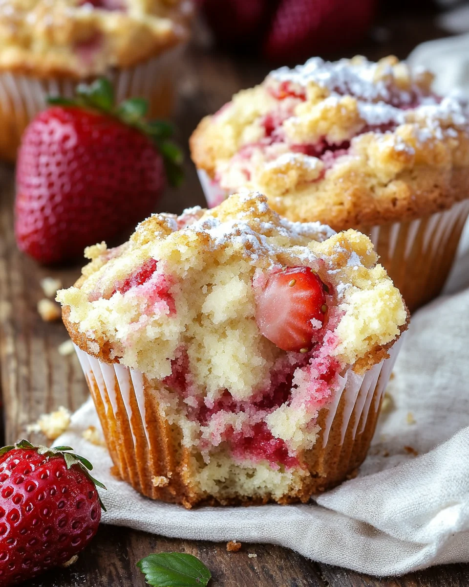 Strawberry Cream Cheese Muffins with Streusel Crumb Topping 25 Strawberry Cream Cheese Muffins with Streusel Crumb Topping