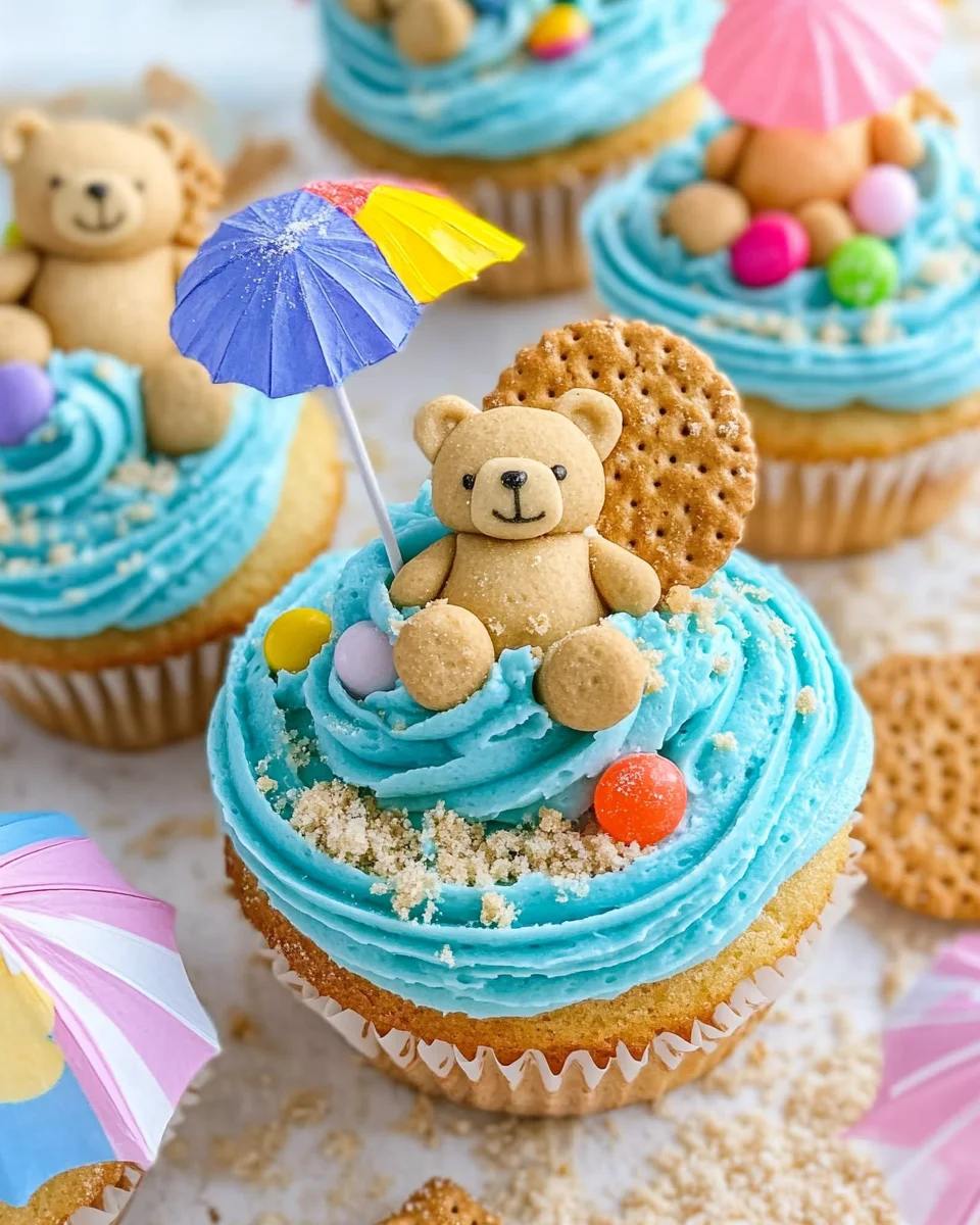 Summer Beach Party Cupcakes